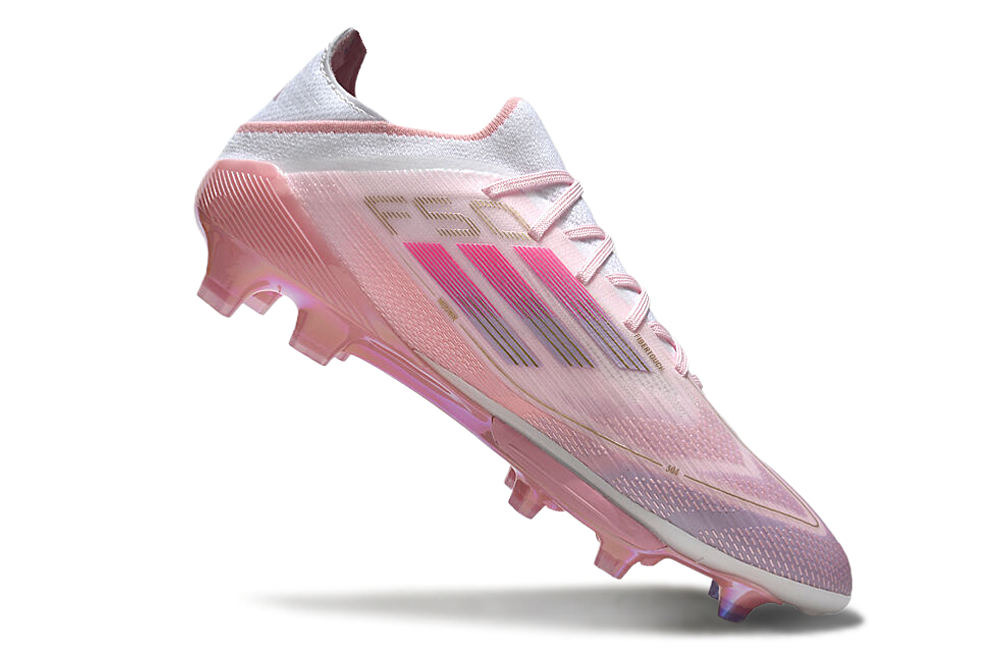PINK ADIDAS BOOTS STANDING VIEW