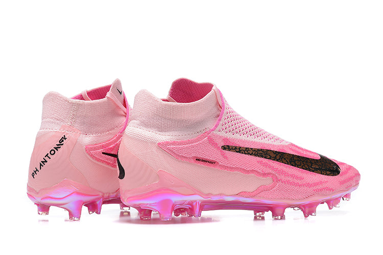 PINK NIKE FOOTBALL BOOTS. HEEL VIEW