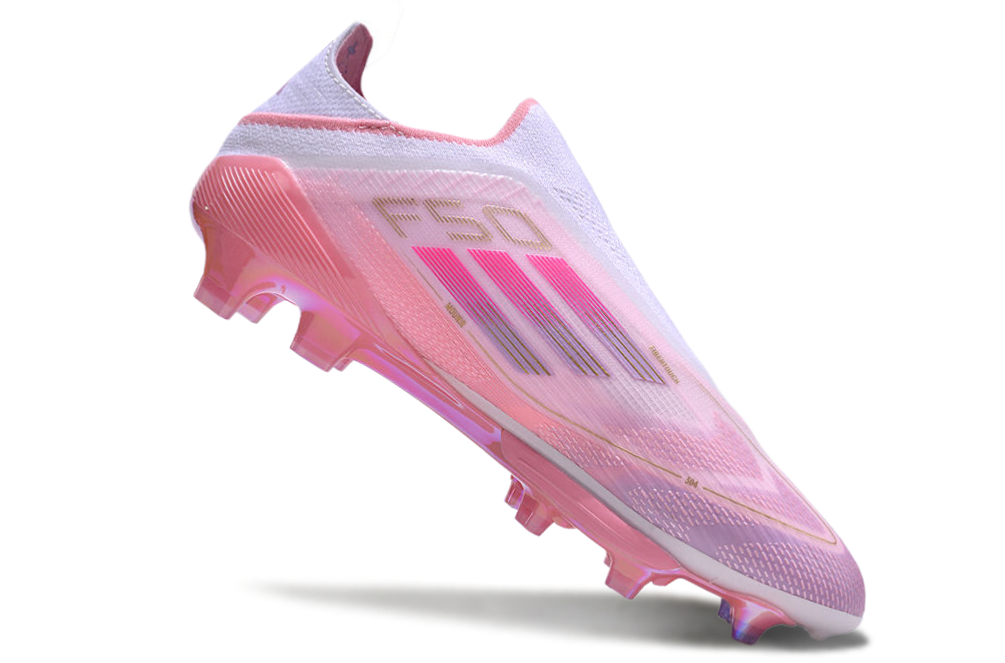 pink adidas football boots angeled view